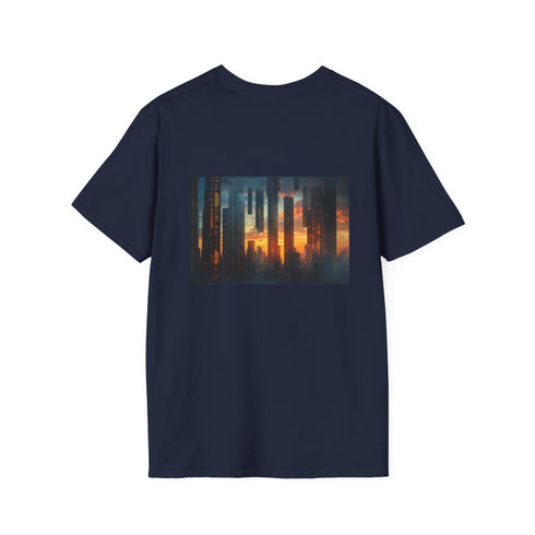 Ancient Runes City Skyline T-shirt.