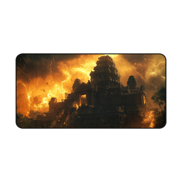 Ancient Temple Desk Mat Storm