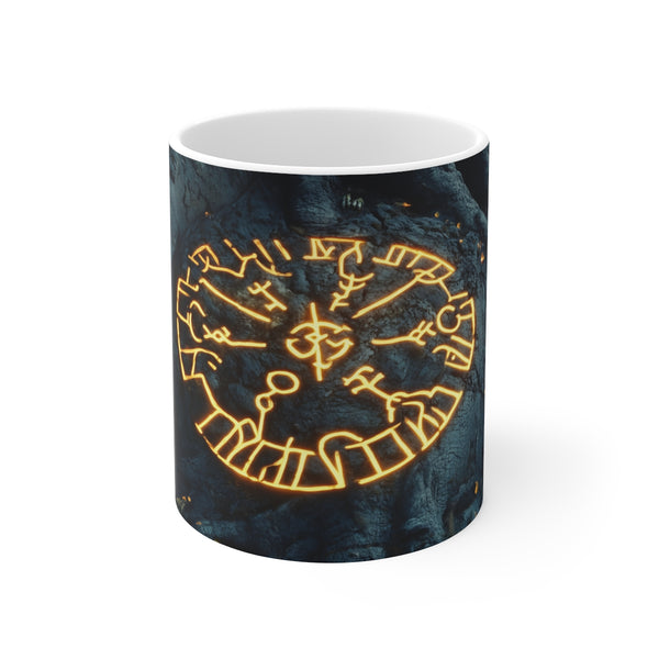 Ancient Tree Runes Glowing Mug