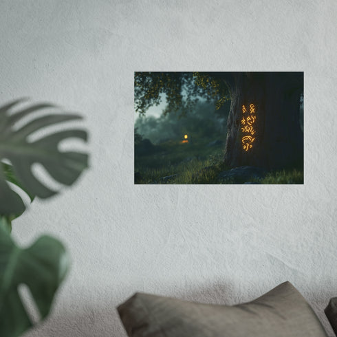 Ancient Tree with Glowing Runes