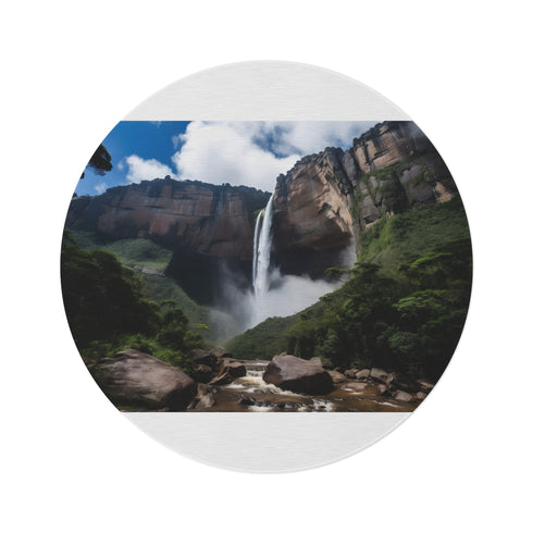 "Angel Falls Paradise Round Rug"