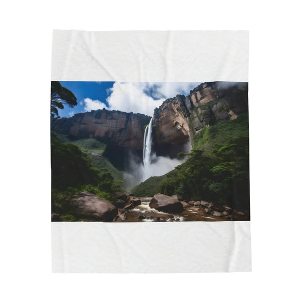 "Angel Falls Plush Blanket: Heavenly Comfort"