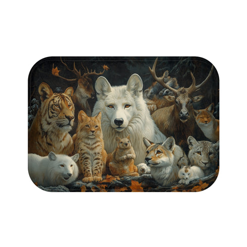 "Animal Harmony Bath Mat"