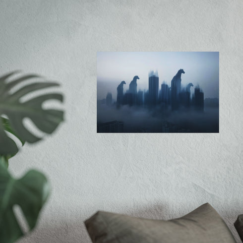 Animal Spirits City Skyline Poster