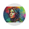 "Aniston Watercolor Neon Round Rug"
