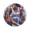 "Anthony Davis Watercolor Round Rug: Dynamic Décor Essential"