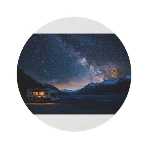 "Aoraki Dark Sky Round Rug"