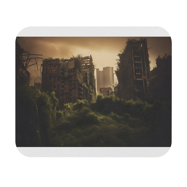 Apocalyptic Cityscape Mouse Pad Darkly Unique Office Accessory