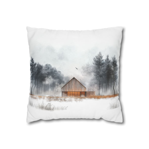 "Architectural Fade Pillowcase: Modern Barn"