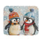 Arctic Chic Penguin Mouse Pad