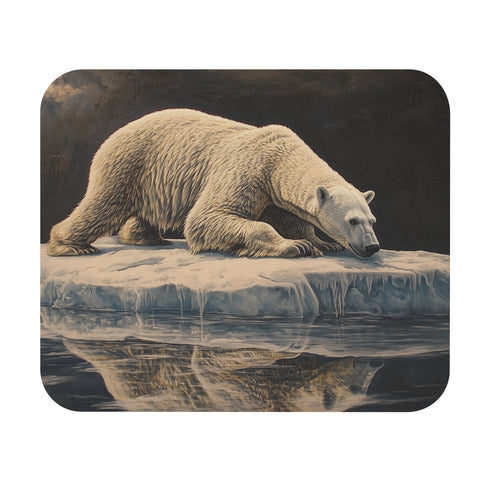 Arctic Escape Mouse Pad Polar Bear Disaster