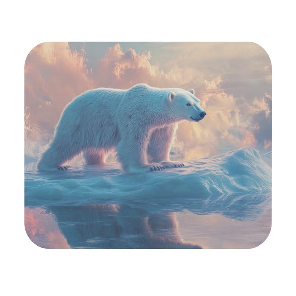 Arctic Escape Mouse Pad Polar Bear on Melting Ice