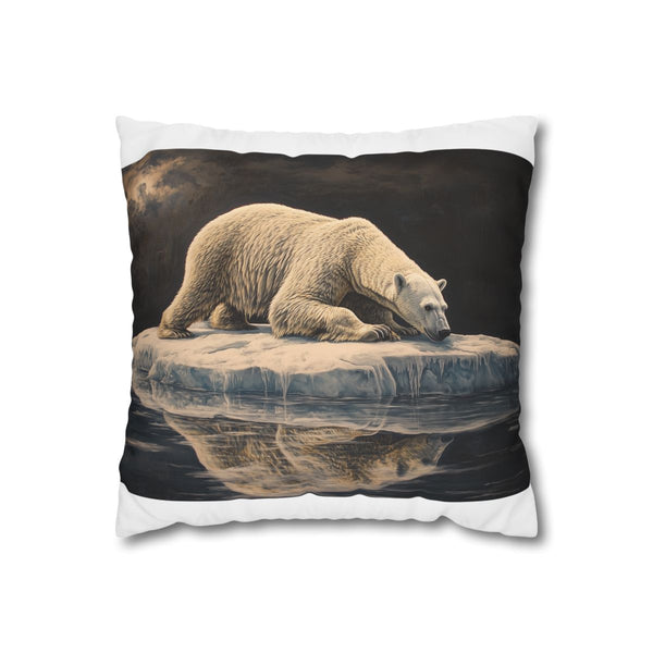 "Arctic Escape Pillowcase: Stranded Polar Bear"