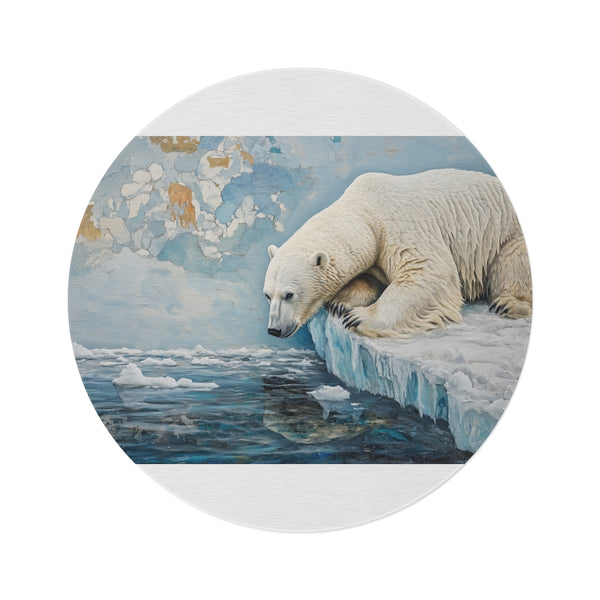 "Arctic Escape Round Rug"