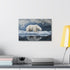 Arctic Meltdown Polar Bear Canvas Wall Art - 18" x 12"