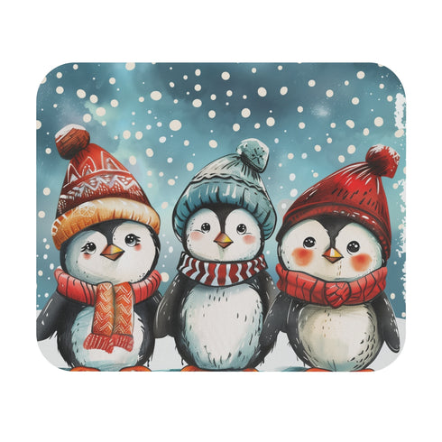 Arctic Penguin Winter Mouse Pad