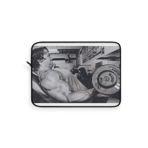 "Arnold's Bodybuilding Laptop Sleeve"