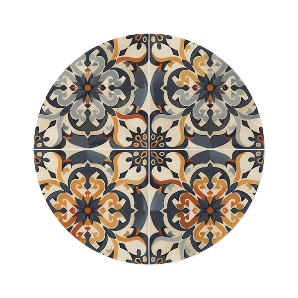 "Artisan Tile Dream Round Rug"