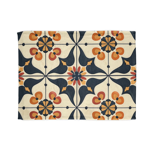 "Artisan Tiles Bed Cover: Luxury"