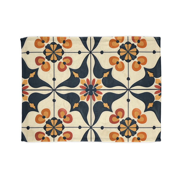 "Artisan Tiles Bed Cover: Luxury"