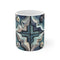 "Artisan Tiles Coffee Mug: Bold and Beautiful"