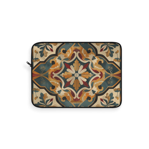 "Artisan Tiles Laptop Sleeve: Elegant Protection"