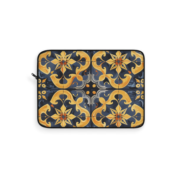"Artisan Tiles Laptop Sleeve: Modern Elegance for Your Device"