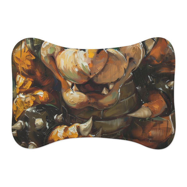"Artistic Bowser Pet Mat: Pawsome"