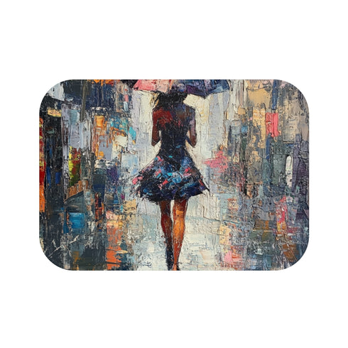 "Artistic Stroke Bath Mat"