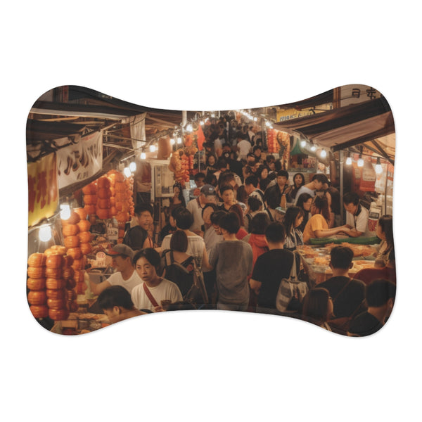 "Asia Night Market Lantern Pet Mat"