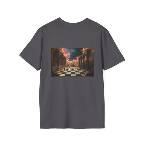 Astral Chessboard Temple Print T-shirt