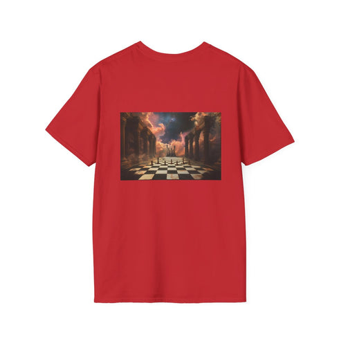 Astral Chessboard Temple Print T-shirt