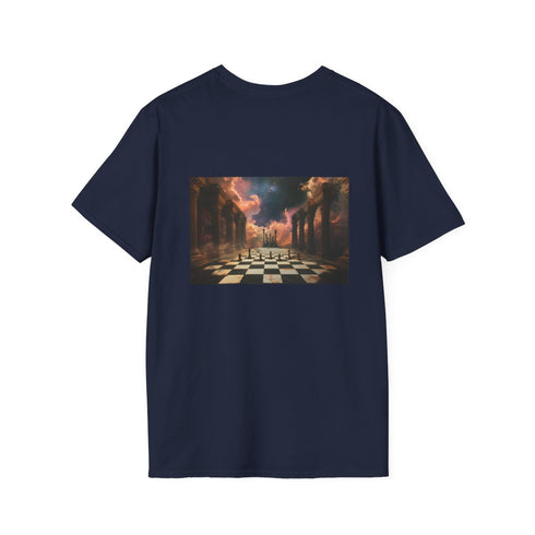 Astral Chessboard Temple Print T-shirt