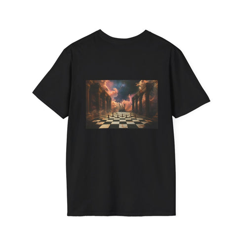 Astral Chessboard Temple Print T-shirt
