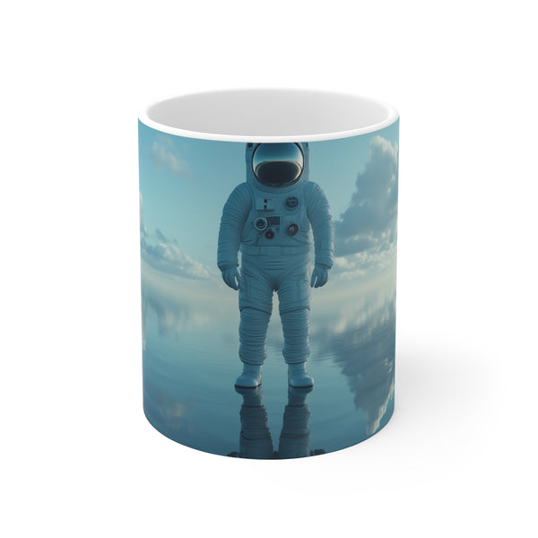 Astronaut Mirror Ocean Coffee Mug