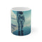 Astronaut Mug Reflecting Mirror Ocean