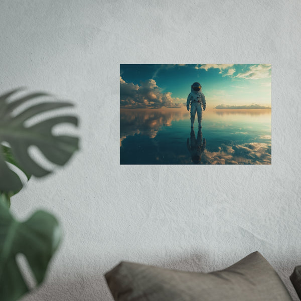 Astronaut Reflections on Mirror Ocean