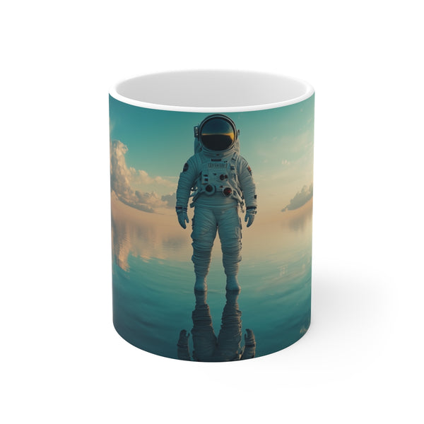 Astronaut Themed Mirror Ocean Mug