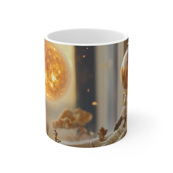 Astronaut-Themed Supernova Coffee Mug