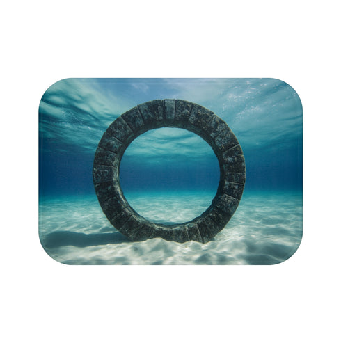 Astronomy-inspired bath mat for stargate