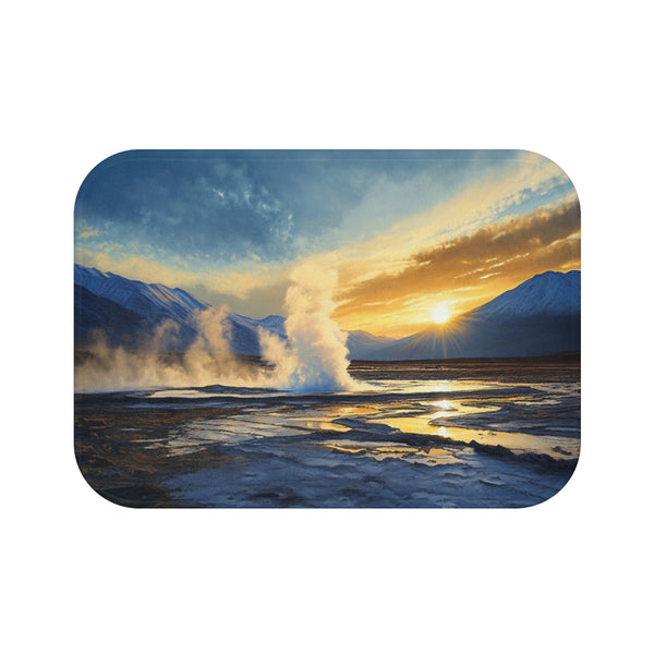 Atacama Desert Geyser Blast Bath Mat