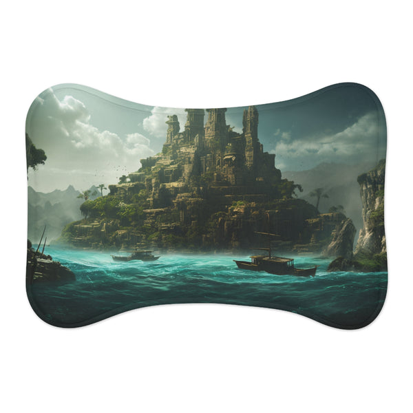 "Atlantis Pet Mat: Underwater Paradise"