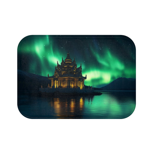 Aurora Borealis Bath Mat Temple