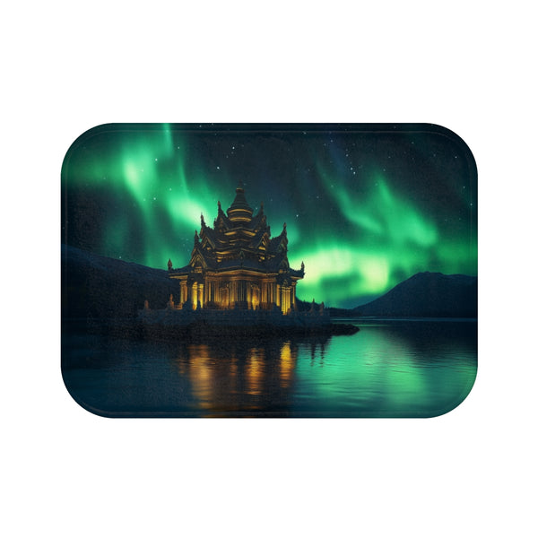 Aurora Borealis Bath Mat Temple