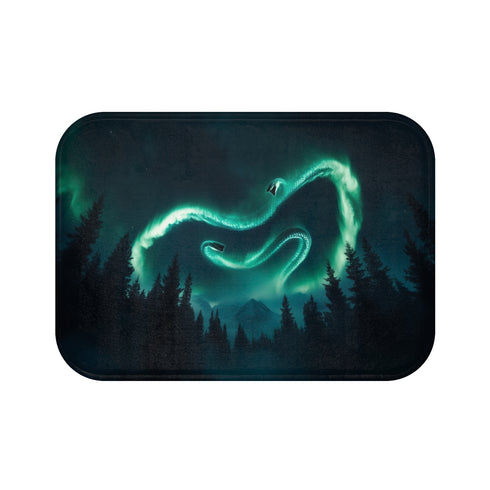 Aurora Serpent Bath Mat Forest
