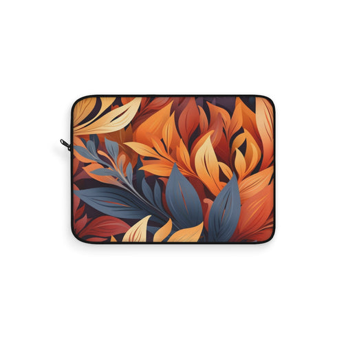 "Autumn Foliage & Wild Flowers Laptop Sleeve"