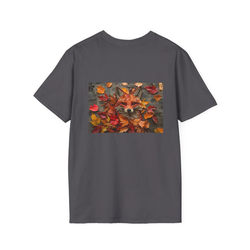 Autumn Leaf Fox Design T-Shirt