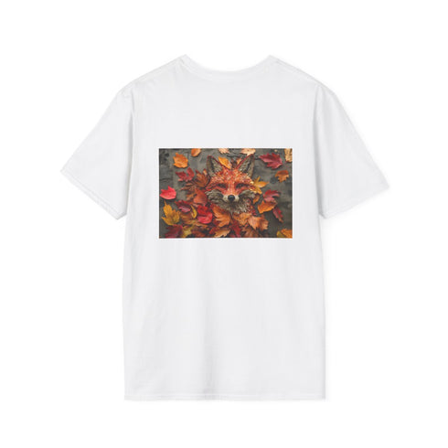 Autumn Leaf Fox Design T-Shirt