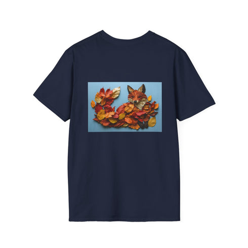 Autumn Leaves Fox Design T-Shirt