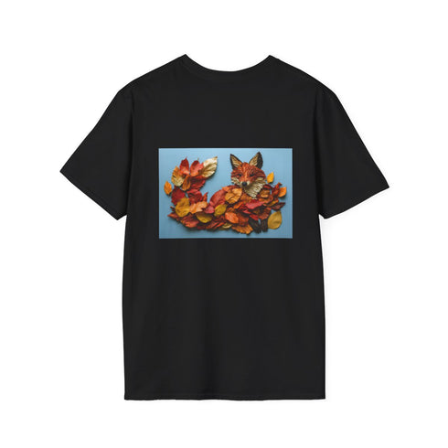 Autumn Leaves Fox Design T-Shirt